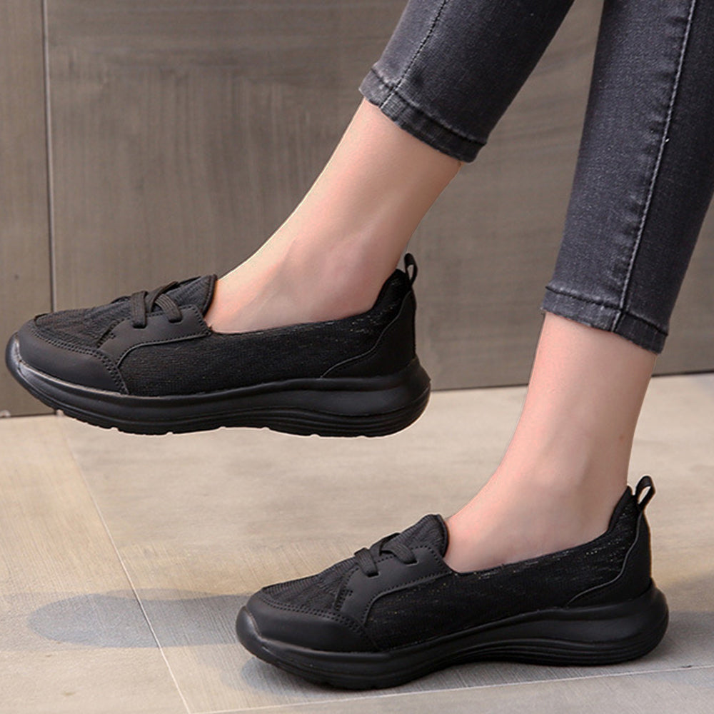 Women's comfortable thick-soled lace-up casual shoes