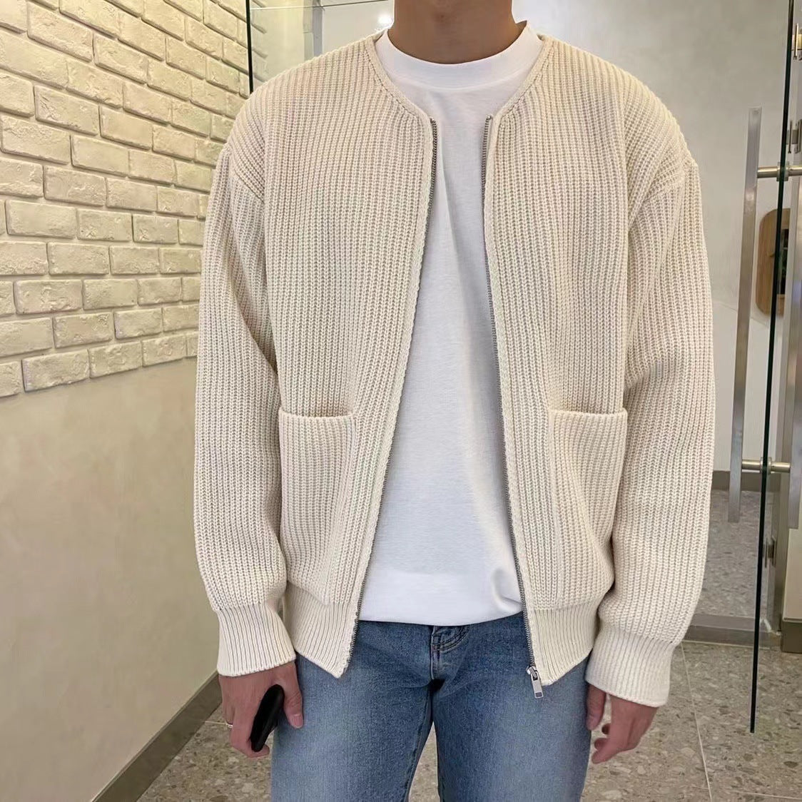 Men's Fashion Trendy Knitted Cardigan Sweater